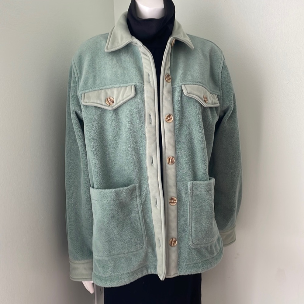 Blank NYC Sage Green Shacket Medium